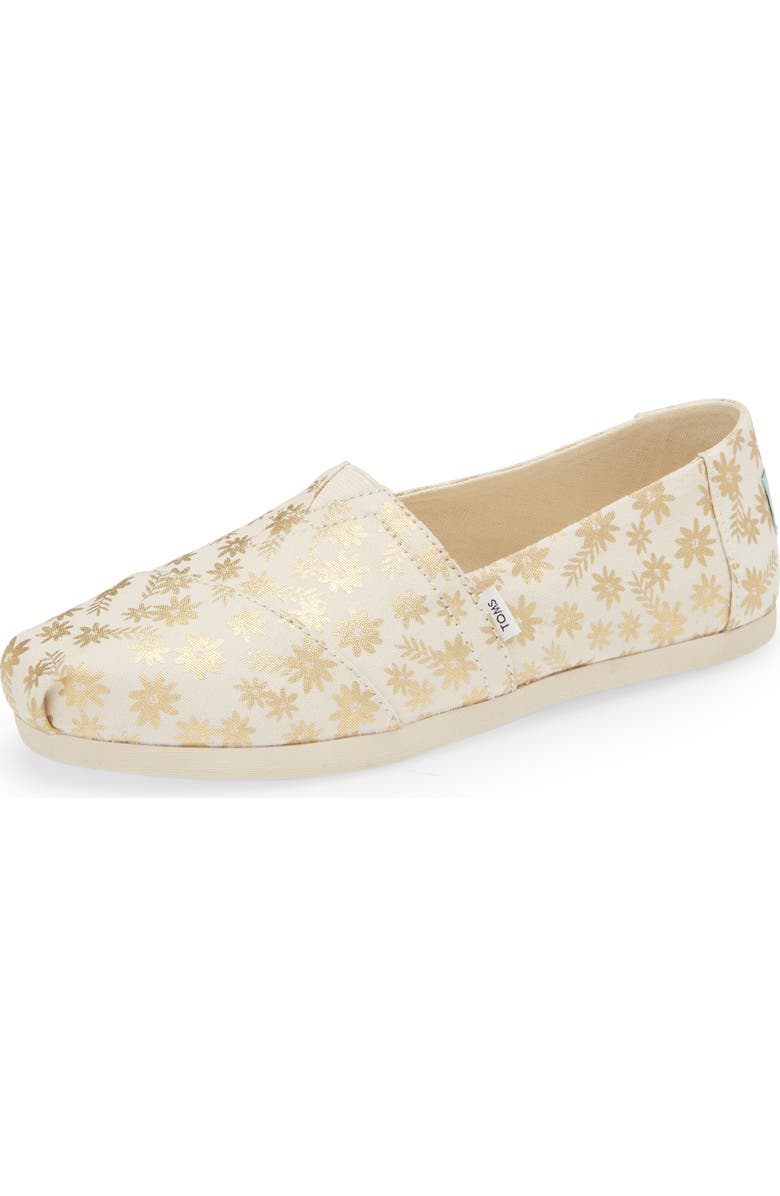 TOMS Alpa Floral Canvas Slip-On Sneaker, Main, color,