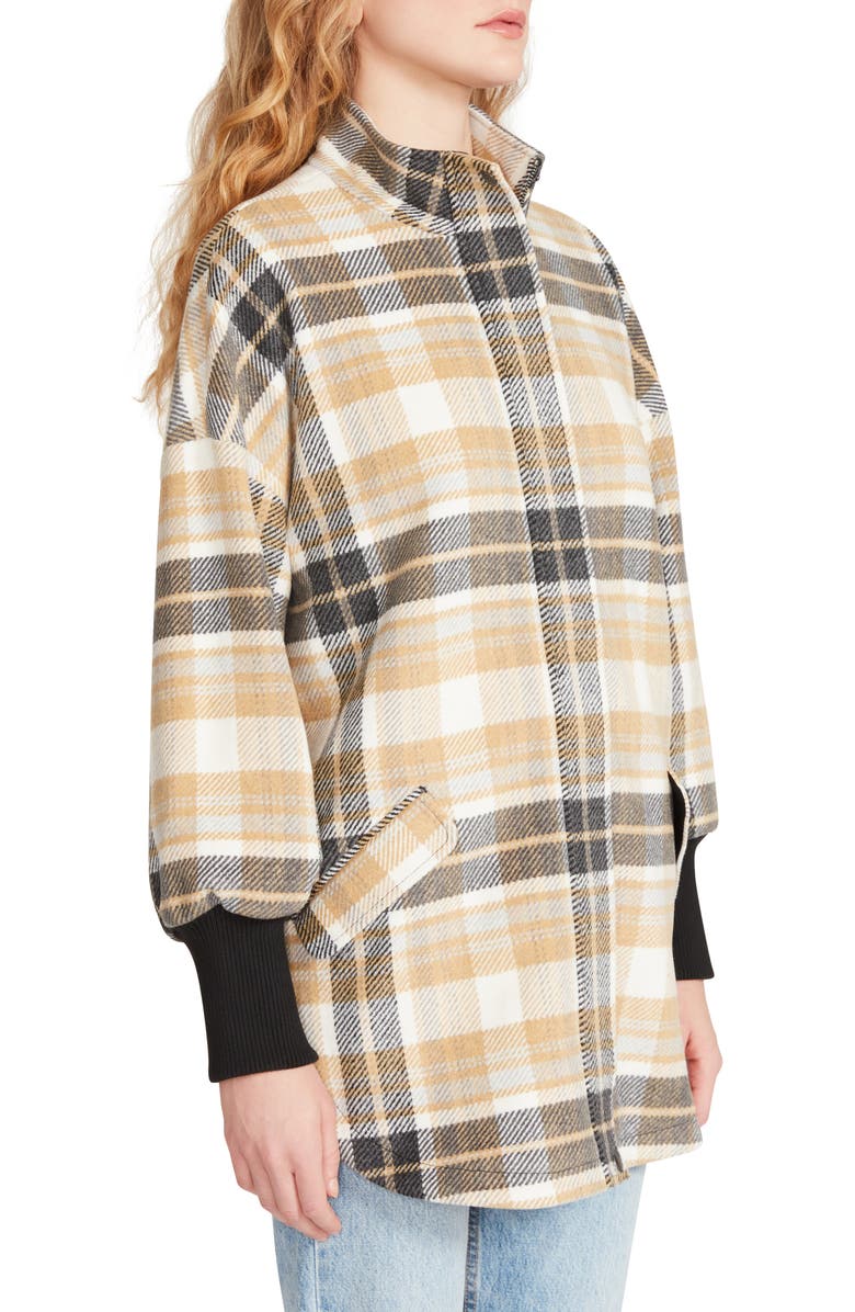 BB Dakota by Steve Madden Best Plaid Plans Coat, Alternate, color,