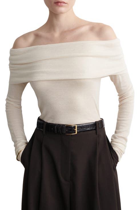Brooke Off the Shoulder Merino Wool Top