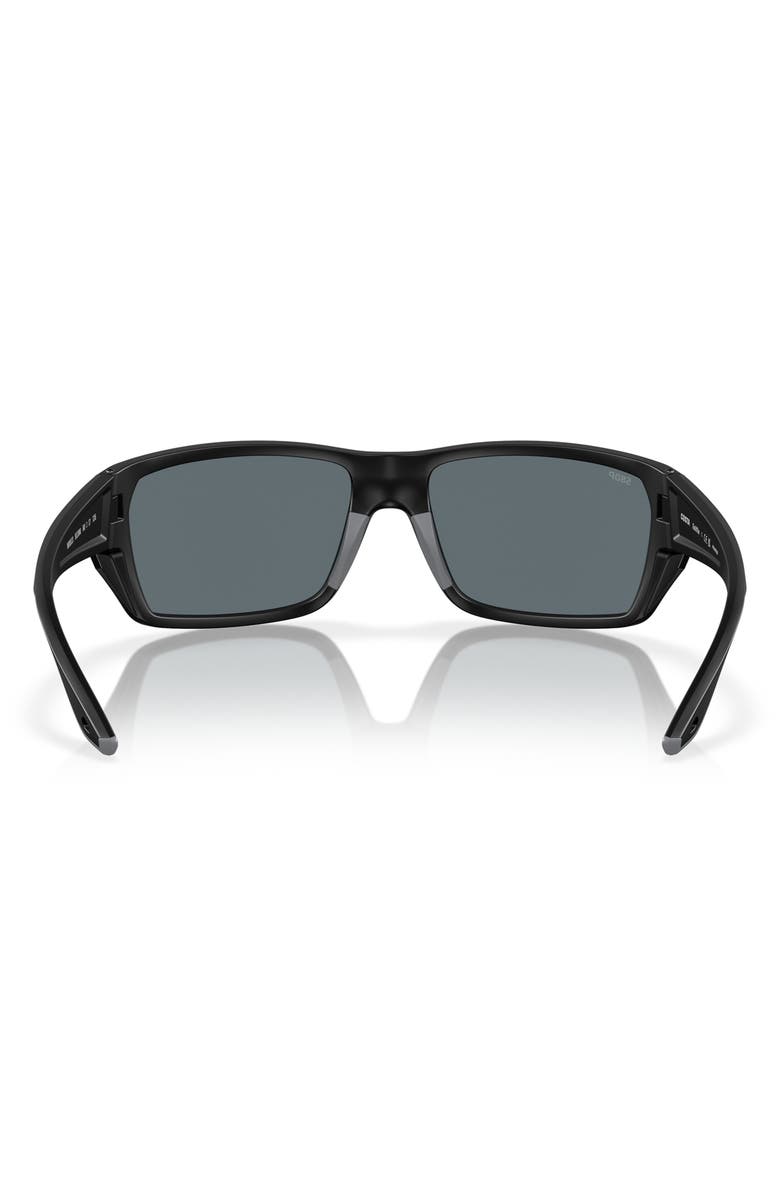 Costa Del Mar Tailfin 60mm Polarized Sunglasses, Alternate, color, Black/ Blue Mirror