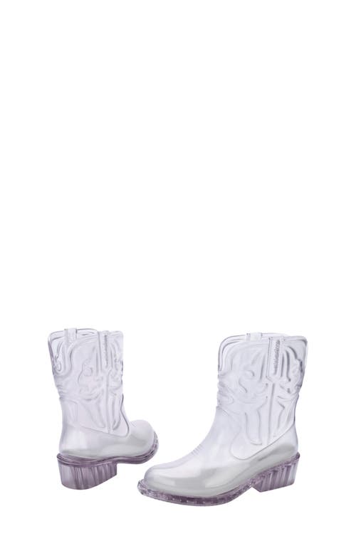 Mini Melissa Kids' Texas Western Boot In Metallic