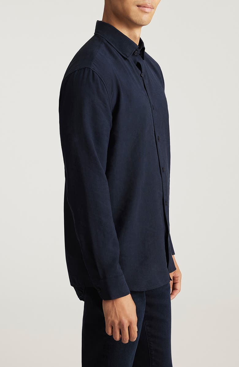 Mavi Jeans Long Sleeve Button-Up Shirt, Alternate, color, Total Eclipse