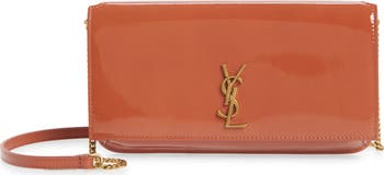 Cassandre Patent Leather Phone Crossbody Bag