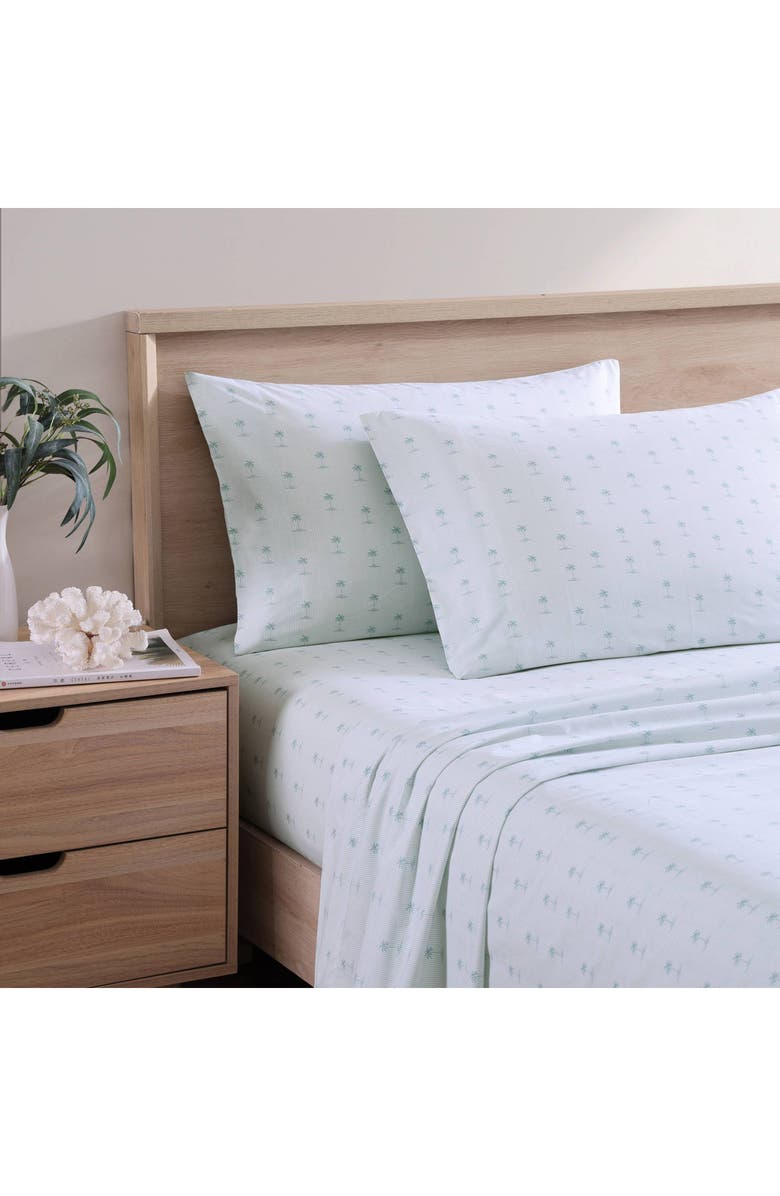 Tommy Bahama Kew Palms 200 Thread Count Sheet Set, Alternate, color, Silver\Blue