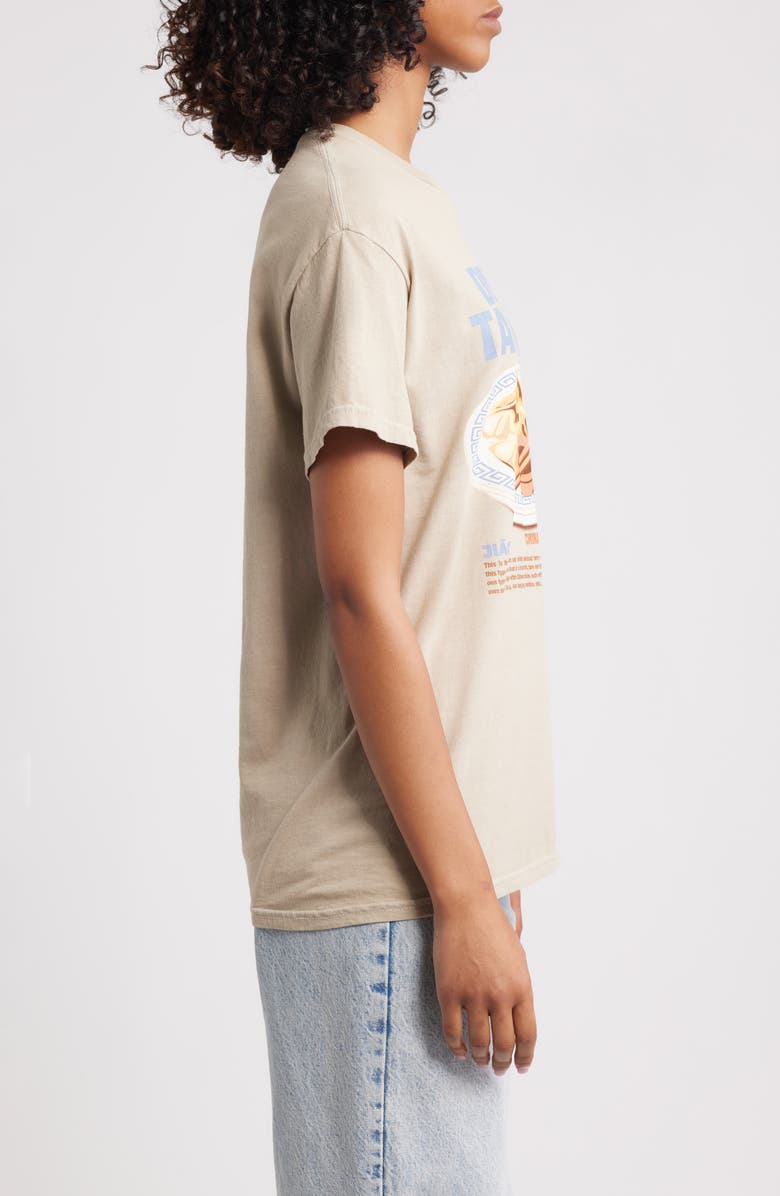 Vinyl Icons Dumpling Cotton Graphic T-Shirt, Alternate, color, Tan