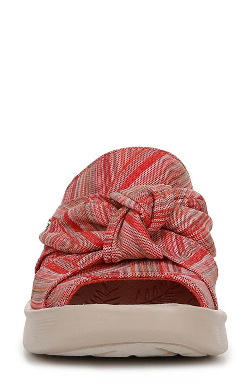Bzees Smile Wedge Slide Sandal In Coral