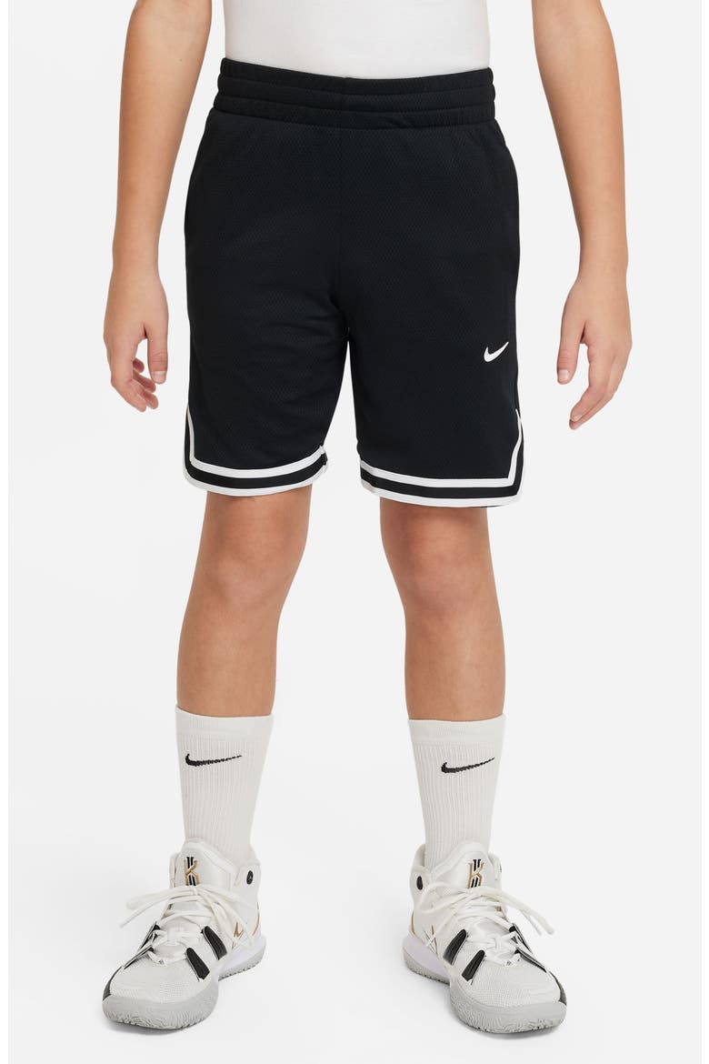 Kids' Dri-FIT DNA B-Ball Shorts, Alternate, color, BLACK/ WHITE