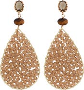 Panacea Crystal Teardrop Earrings