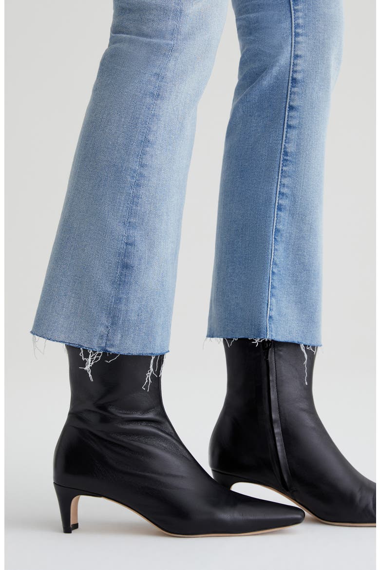 Farrah Raw Hem Crop Bootcut Jeans, Alternate, color, 24 YEARS LOOKING GLASS