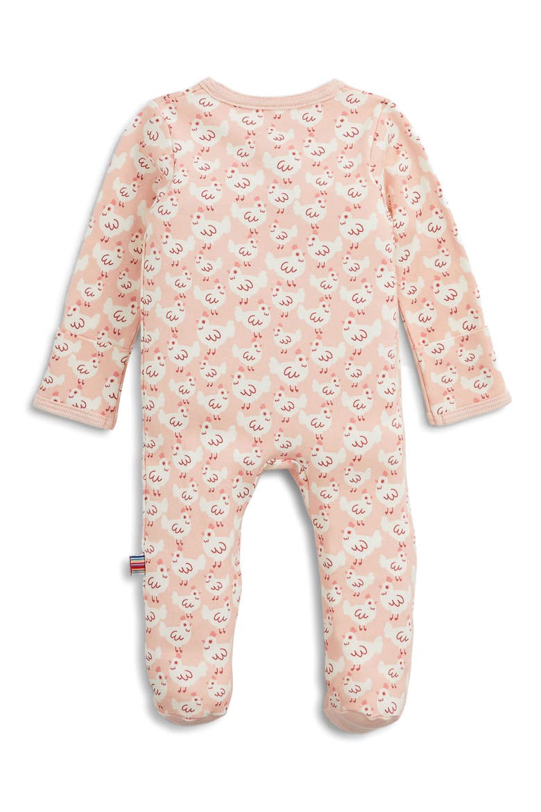 Kids' Organic Cotton Footie, Alternate, color, PINK