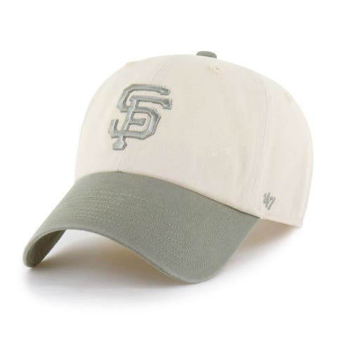 Men's '47  Natural/Olive San Francisco Giants Two-Tone Fashion Clean Up Adjustable Hat