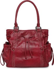 OLD TREND Brassia Genuine Leather Woven Utility Tote