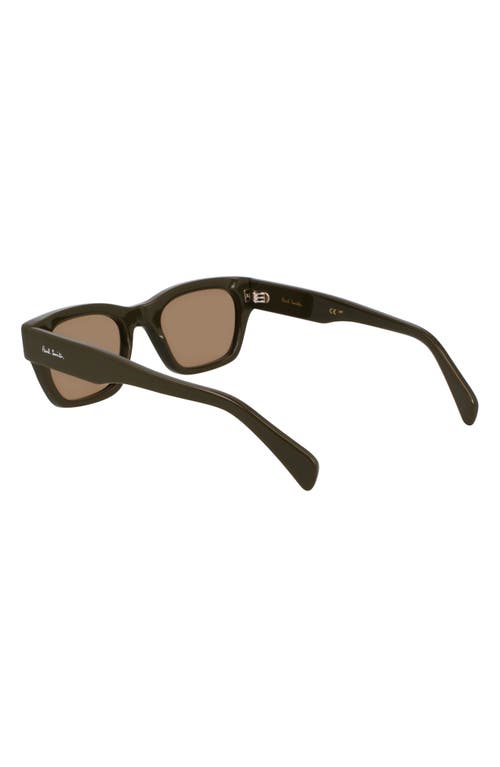 PAUL SMITH PAUL SMITH LOXHAM 52MM MODIFIED RECTANGULAR SUNGLASSES