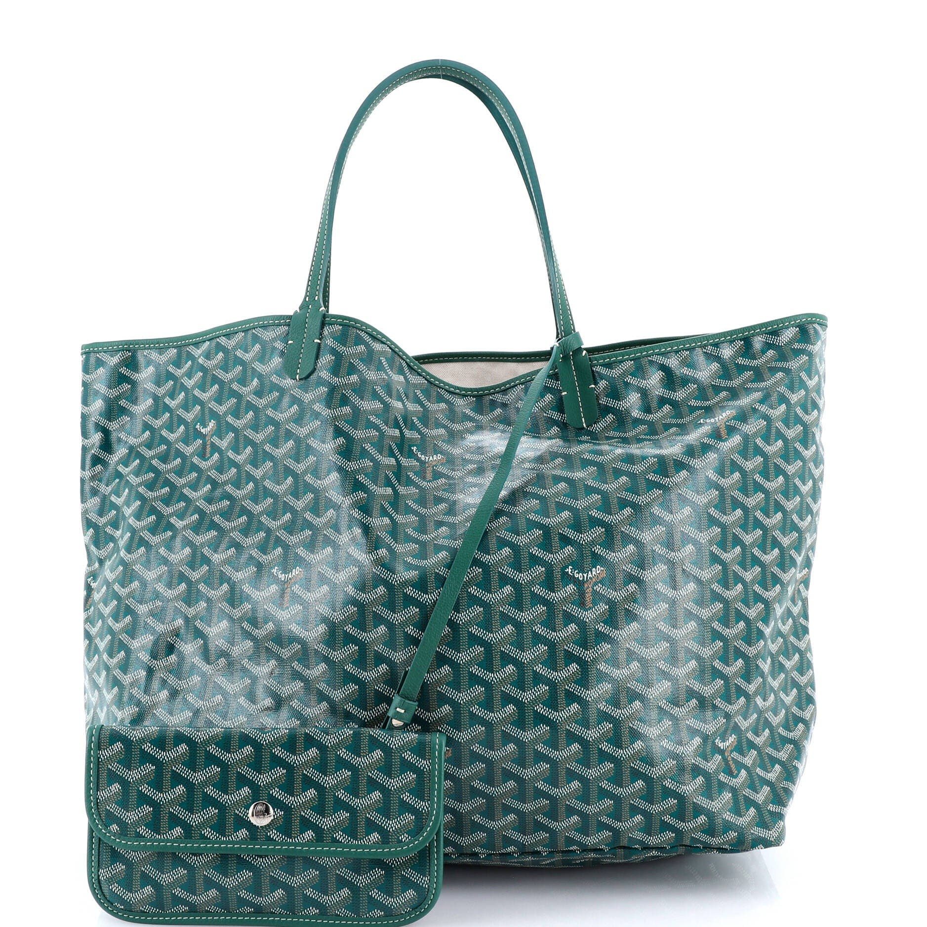 Pre-Owned Goyard Saint Louis Tote Coated Canvas GM, Alternate, color, Green