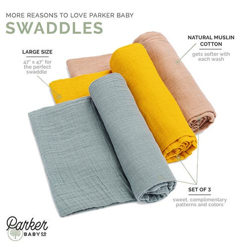 Parker Baby Co. Swaddle Set In Dune