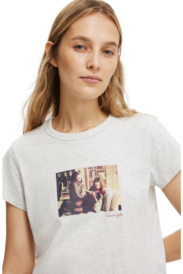 Women's Lcn Original Graphic Tee, Alternate, color, Gilmore Girls Reading  Soft