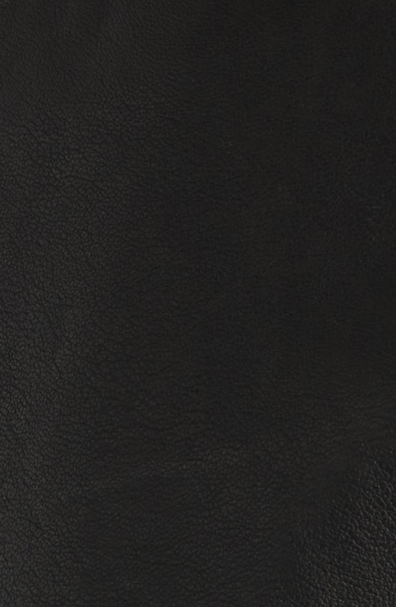 Princess Polly Napolean Faux Leather Jacket, Alternate, color, Black