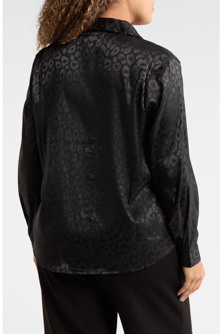Long Sleeve Button-Up Shirt, Alternate, color, BLACK