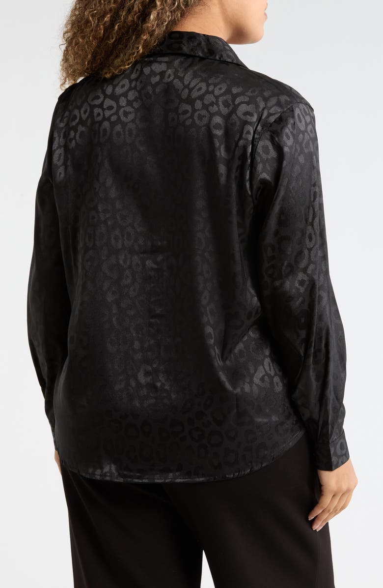 Forgotten Grace Long Sleeve Button-Up Shirt, Alternate, color, Black