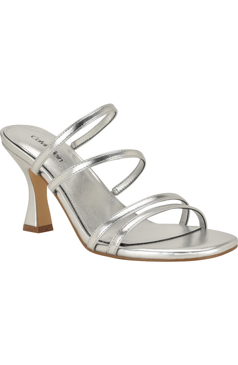 Calvin Klein Jayla Sandal, Main, color, Silver 040