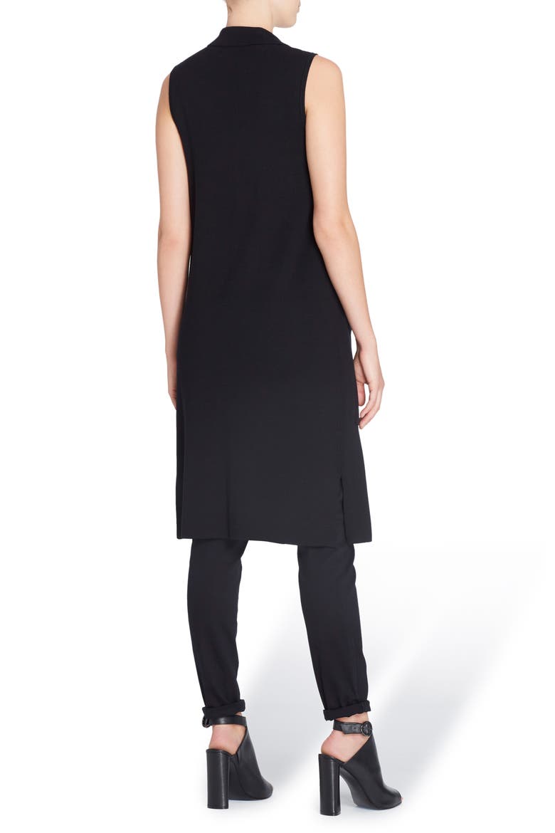 Ivy Long Vest, Alternate, color, BLACK BEAUTY