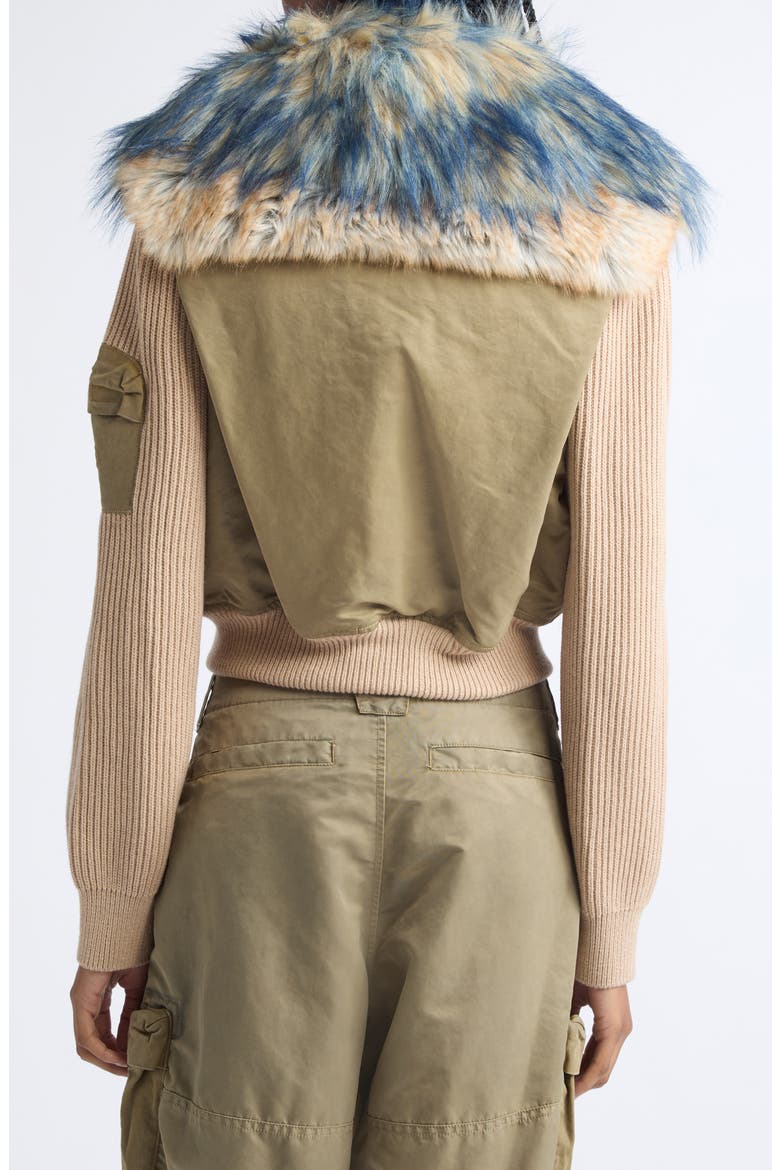 G-Ustav Mixed Media Jacket, Alternate, color, KHAKI