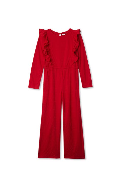 Girls Long Sleeve Cozy Jumpsuit
