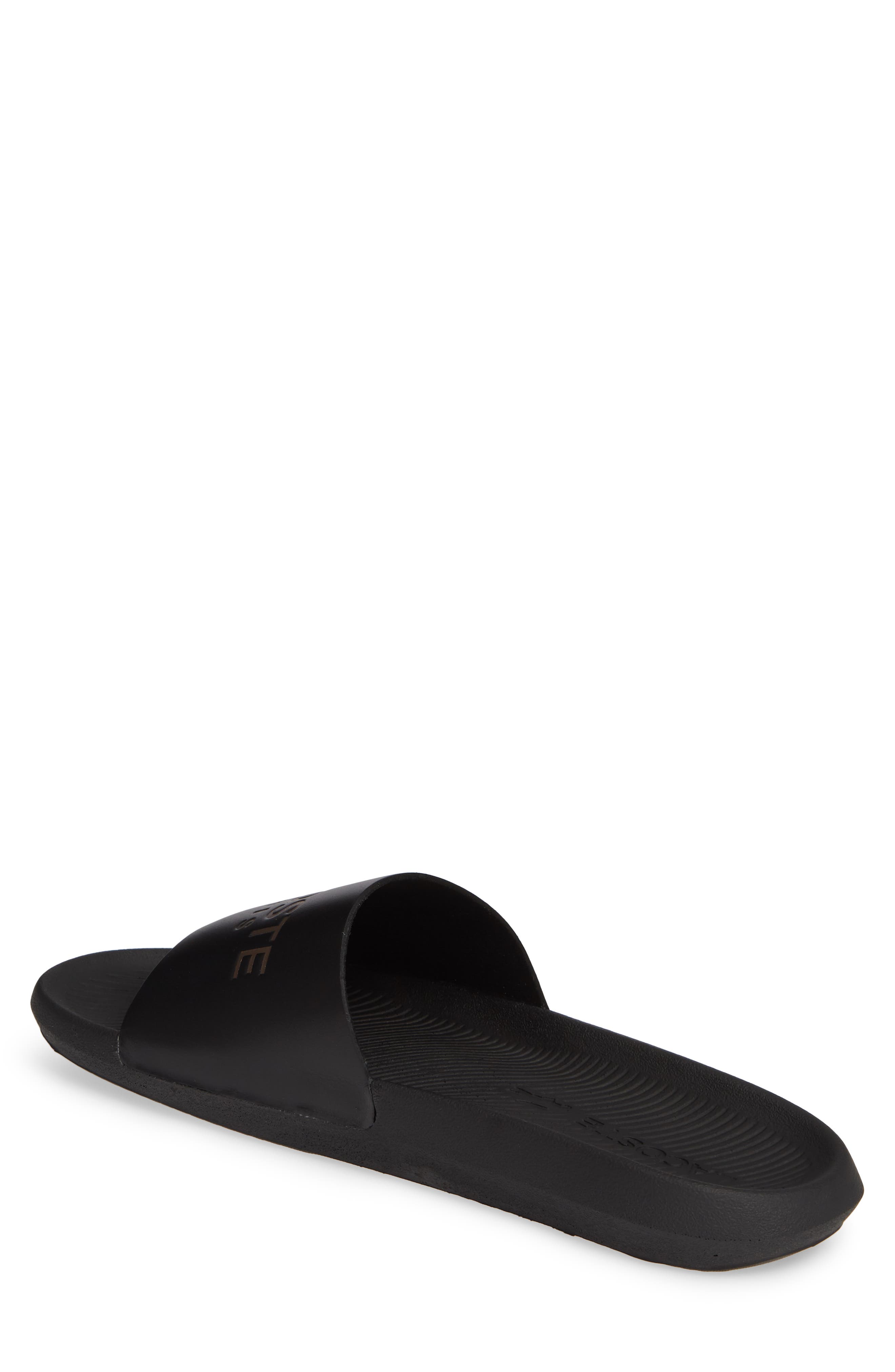 Lacoste Croco Slide Sandal, Alternate, color, 