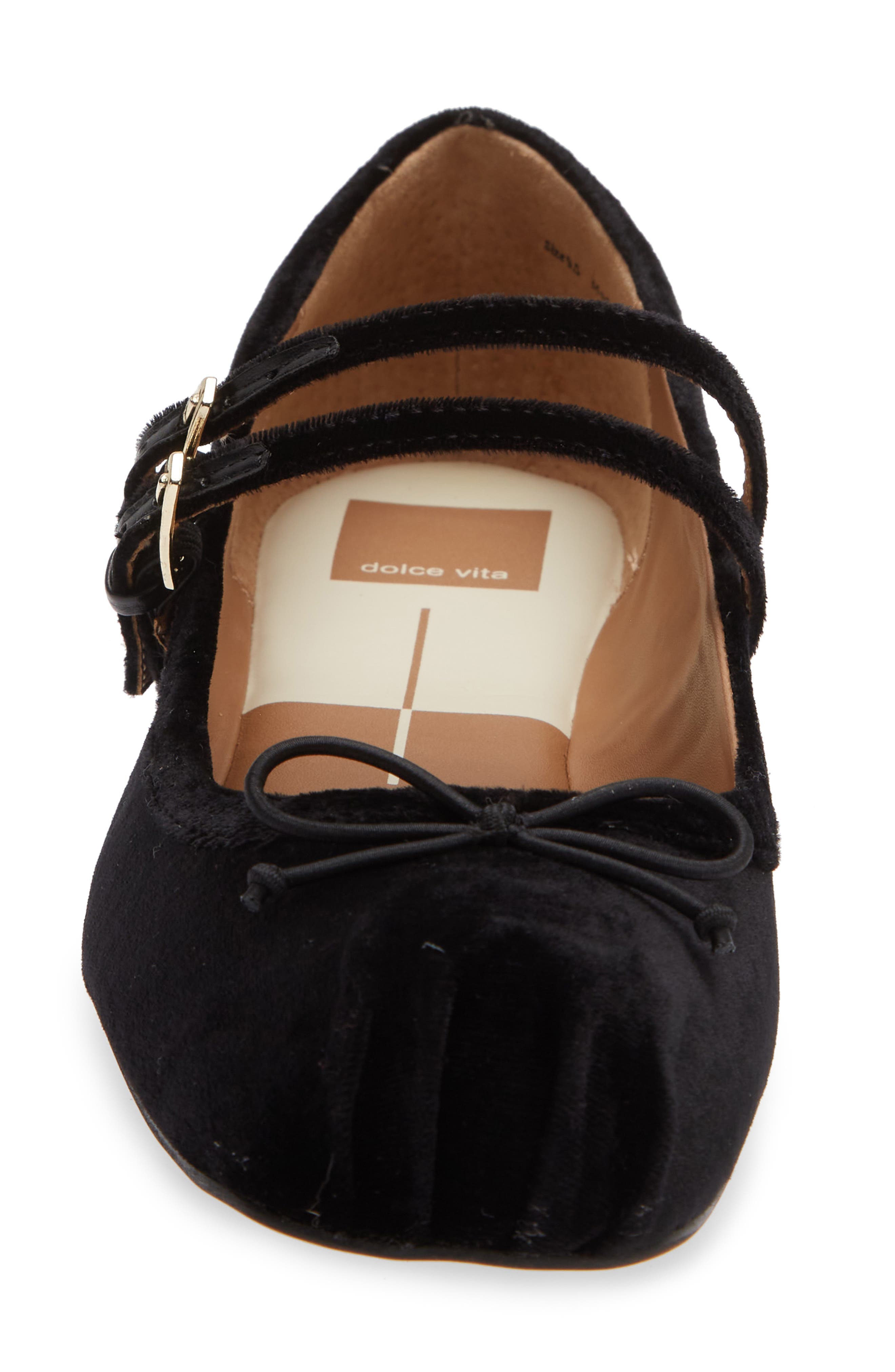 Dolce Vita Gibsen Mary Jane Flat, Alternate, color, Nero Velvet