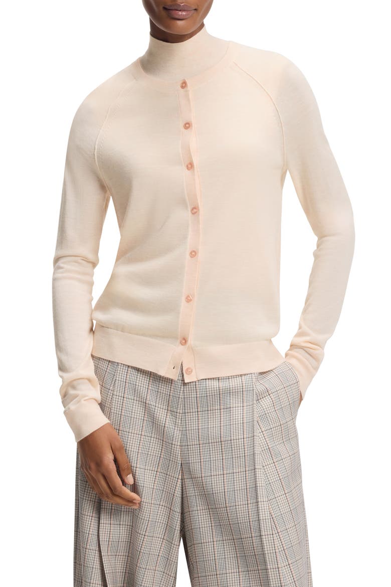 Fonami Merino Wool Cardigan, Main, color, SOFT PEARL