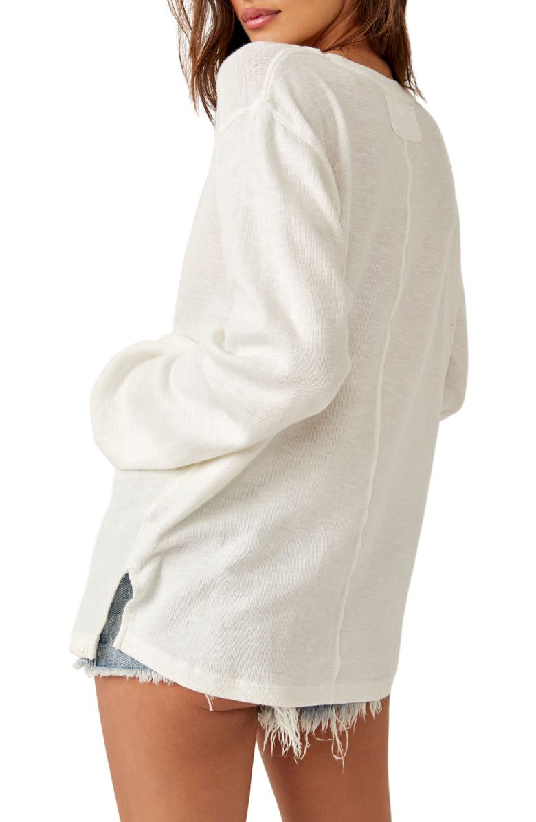 Free People Soul Song Long Sleeve Cotton Blend Top, Alternate, color, 