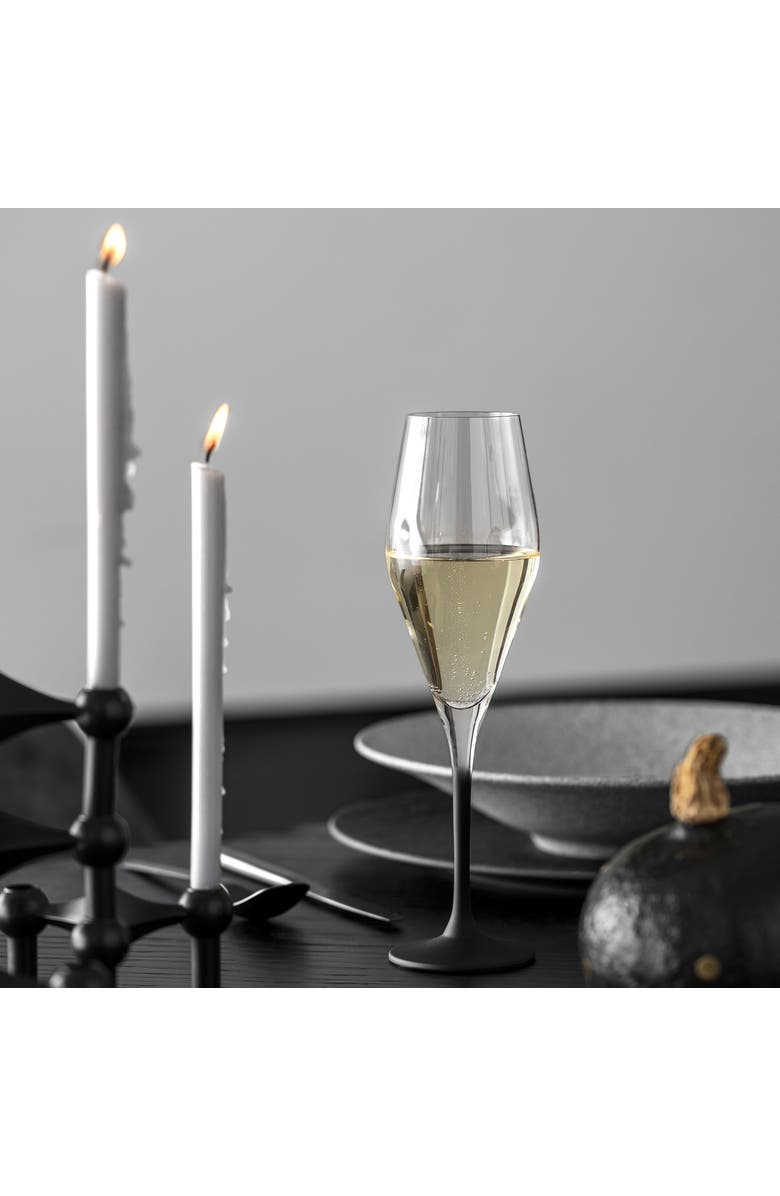 Villeroy & Boch Manufacture Rock Champagne Flute Set of 4, Alternate, color, Clear