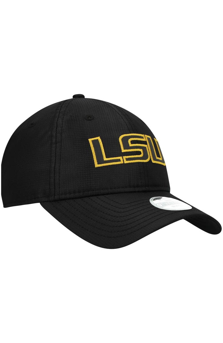 New Era Women's New Era Black LSU Tigers Warm Up 9TWENTY Adjustable Hat, Alternate, color,