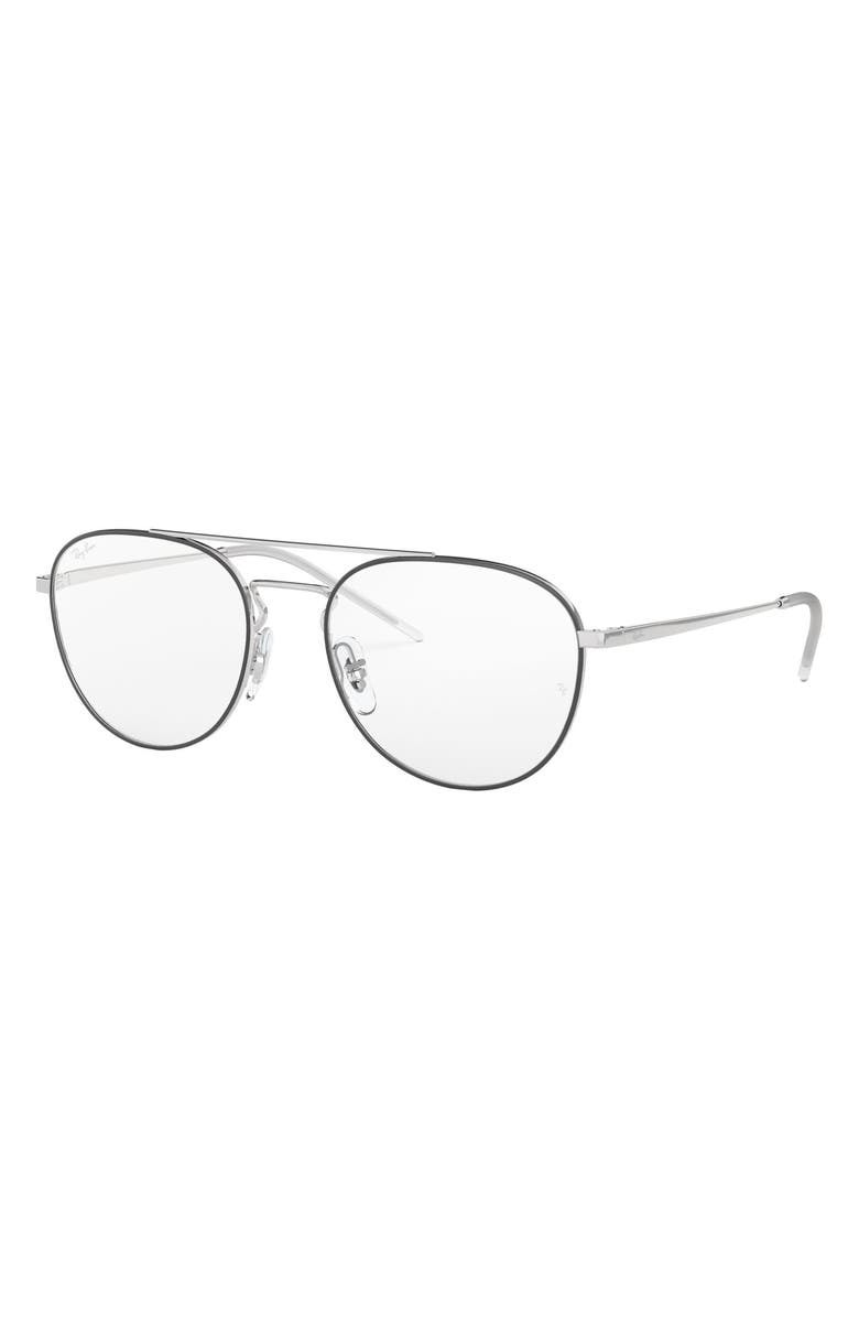 Ray-Ban Unisex 53mm Double Bridge Optical Glasses, Alternate, color,