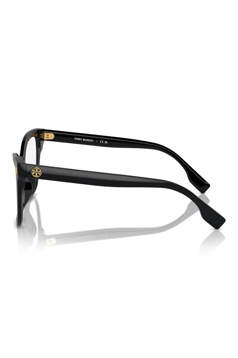 53mm Cat Eye Optical Glasses, Alternate, color, MATTE BLACK