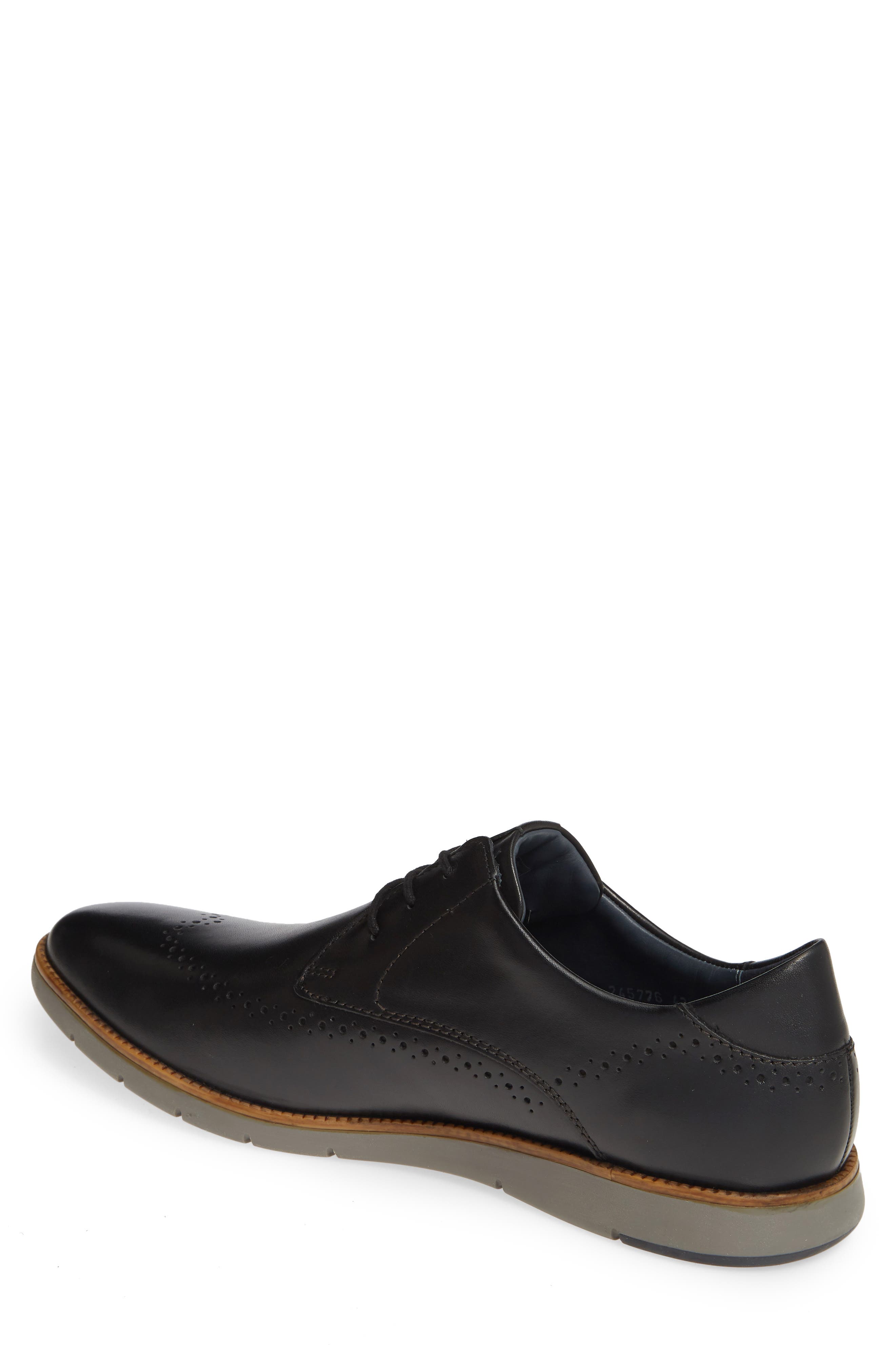 Josef Seibel Tyler Wingtip, Alternate, color, Black Leather