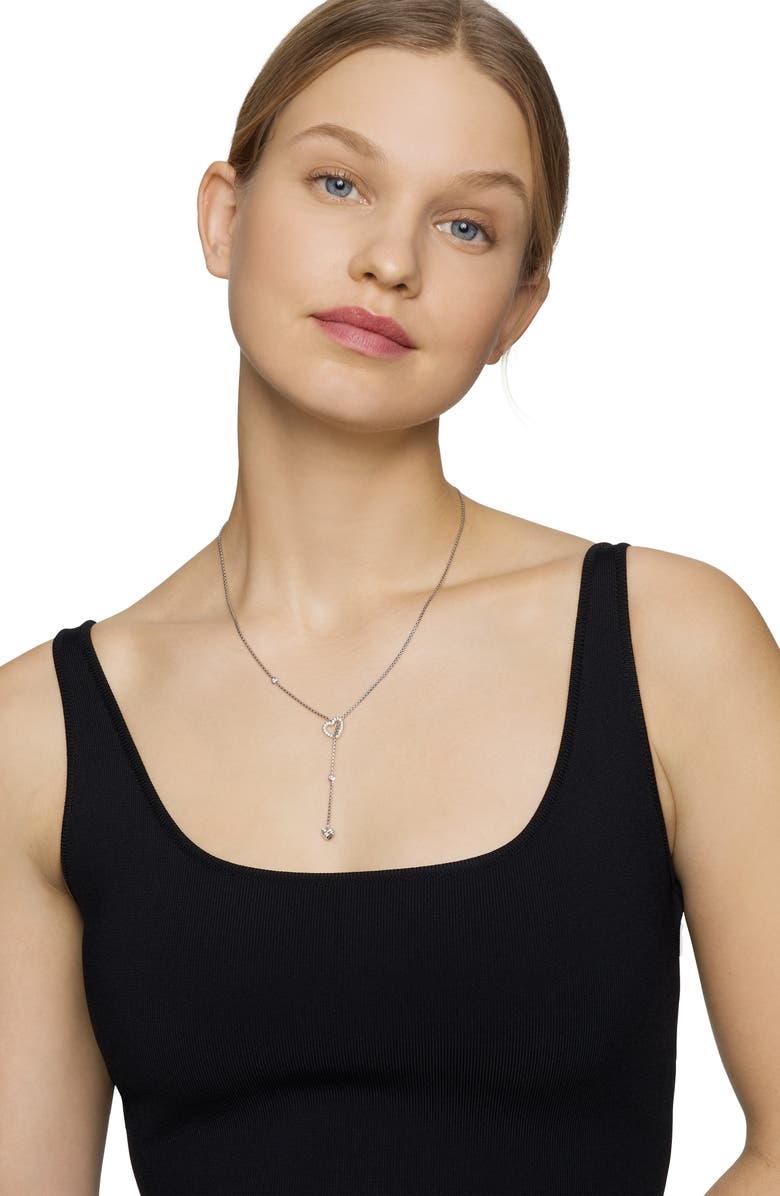 David Yurman Heart Y-Necklace with Diamonds, Alternate, color,