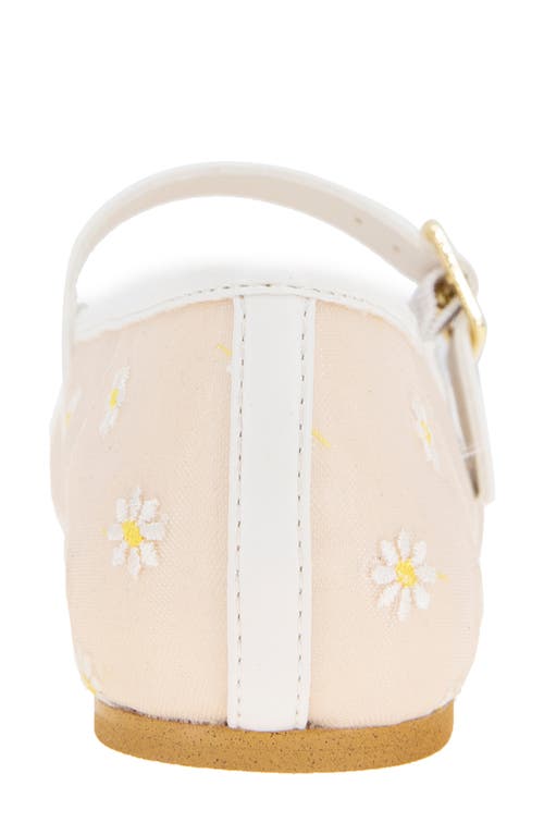 Bcbgeneration Harpin Mary Jane Flat In White Daisy