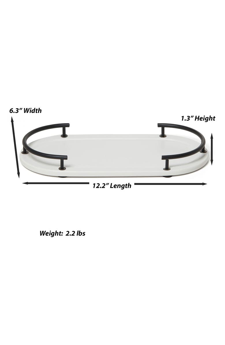 ROSELLI TRADING COMPANY Dubai 3-Piece Bathroom Accessory Set, Alternate, color, White