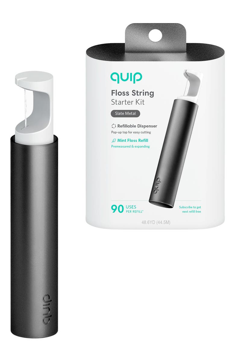 QUIP Refillable Floss String Starter Kit, Main, color, 