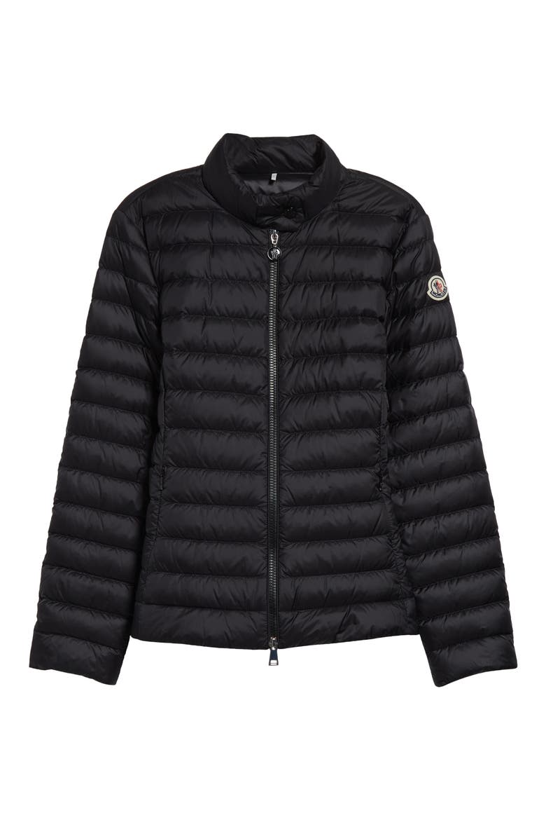 Igelle Down Puffer Jacket, Alternate, color, BLACK/ BLACK