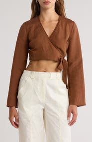 Simkhai Hailey Wrap Crop Top