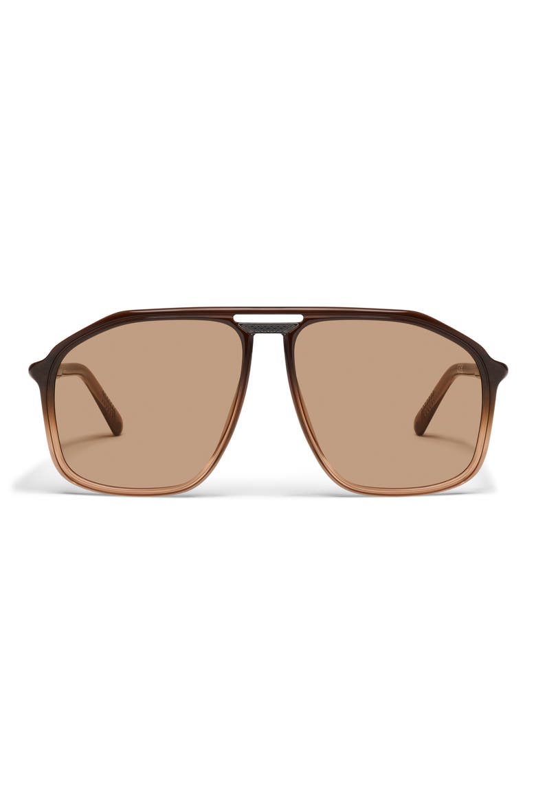 Studio Sesh 60mm Gradient Aviator Sunglasses, Main, color, SEPIA OMBRE/ TAN