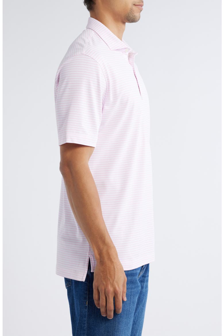 Stetsons Stripe Performance Jersey Polo, Alternate, color, PORTO PINK
