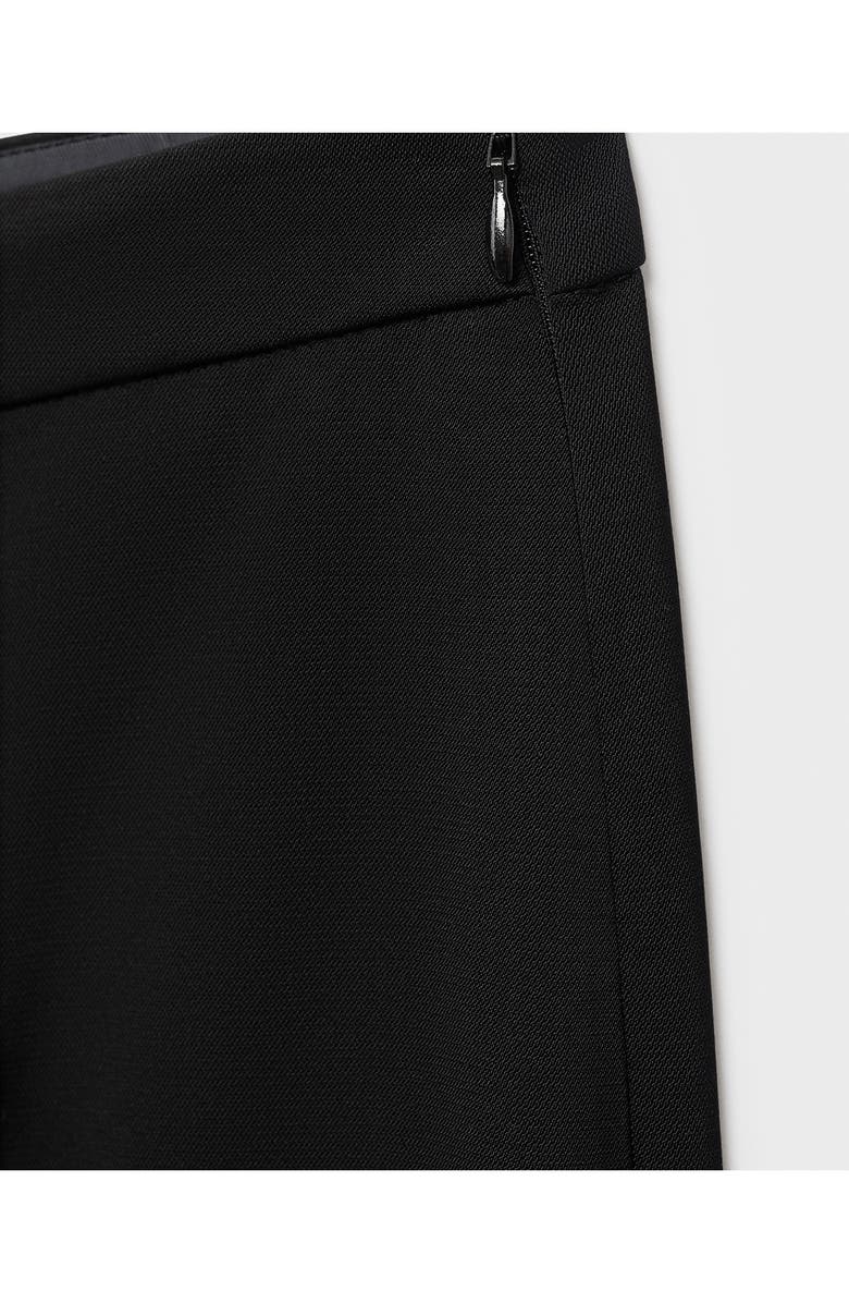MANGO Long Flare Leg Pants, Alternate, color, Black