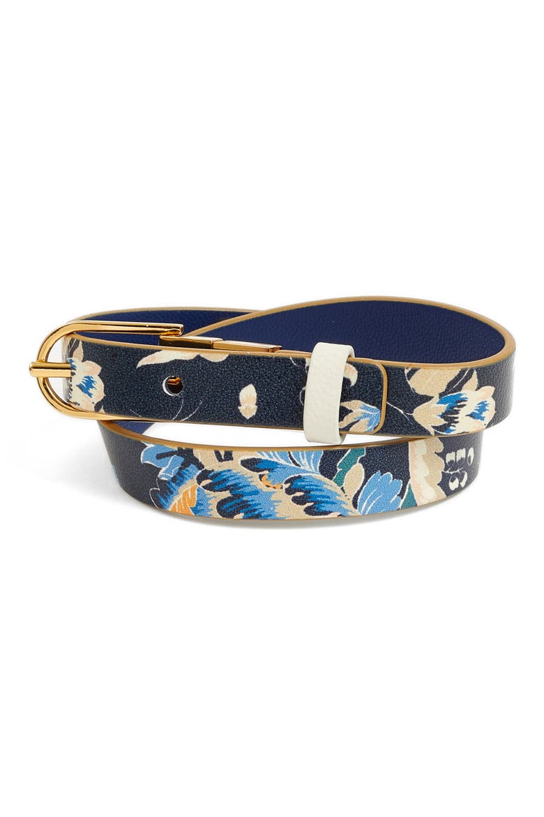 Happy Times Reversible Wrap Leather Bracelet, Main, color, HAPPY TIMES/ BRIGHT INDIGO