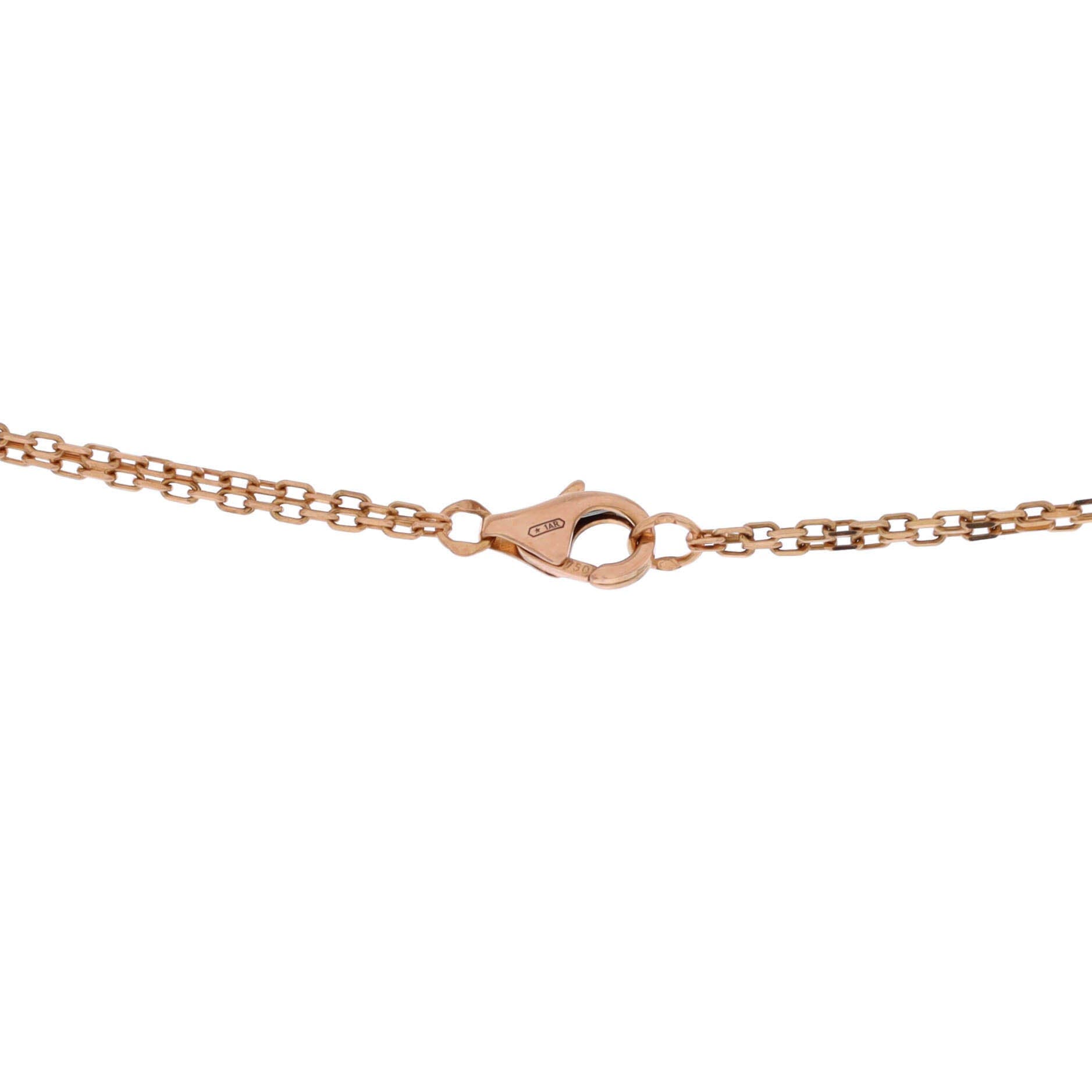 2 Diamonds Love Pendant Necklace 18K Rose Gold and Diamonds, Alternate, color, Metallic Gold