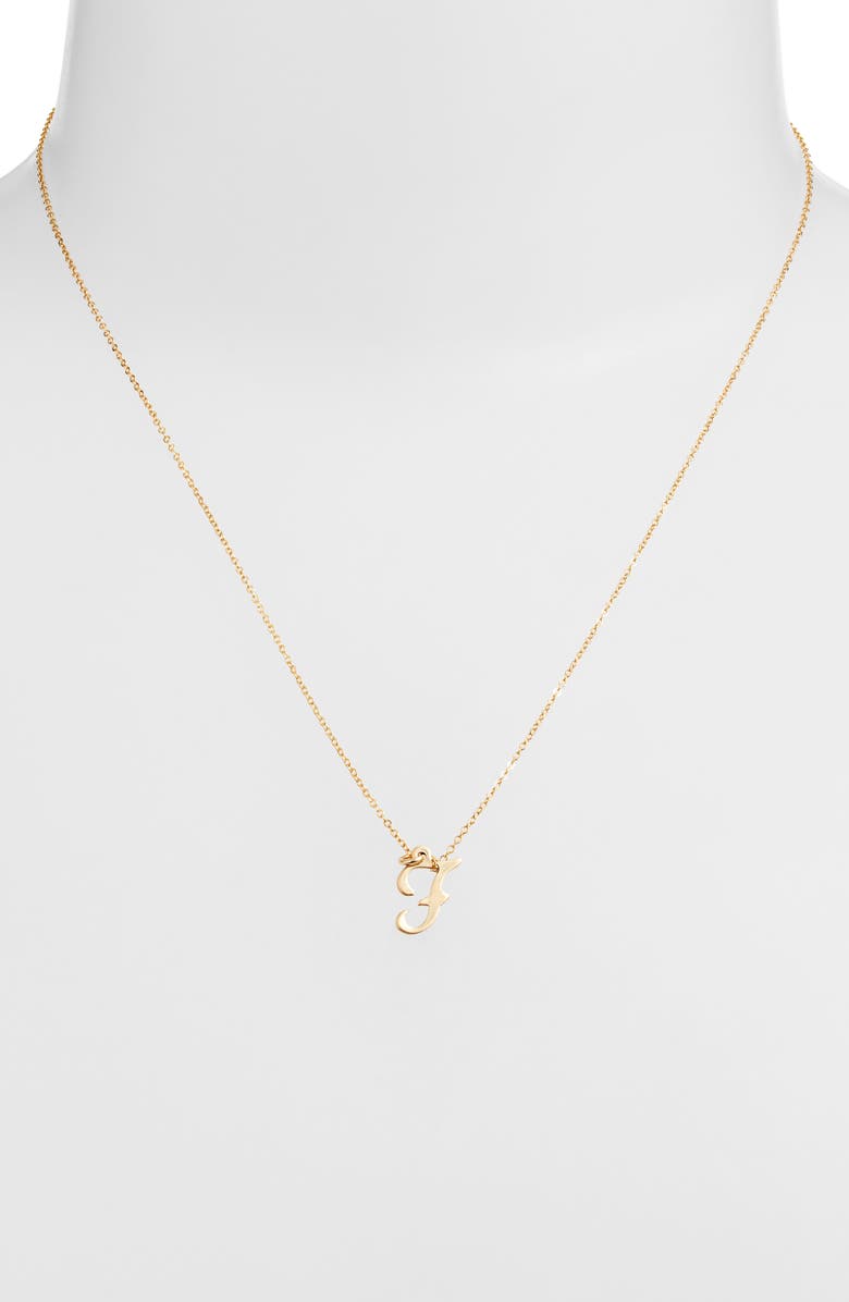Set & Stones Gianna Initial Pendant Necklace, Alternate, color, Gold / F