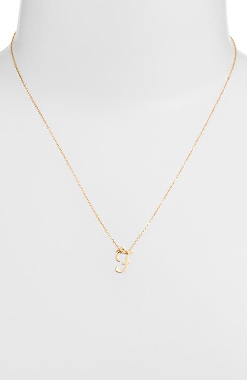 Shop Set & Stones Gianna Initial Pendant Necklace In Gold/f