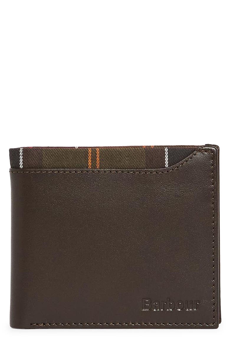 Brodick Leather Bifold Wallet, Main, color, BROWN/ CLASSIC